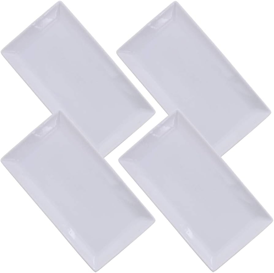 Amazon.co.jp: テーブルウェアイースト 長角皿 20cm 4枚セット